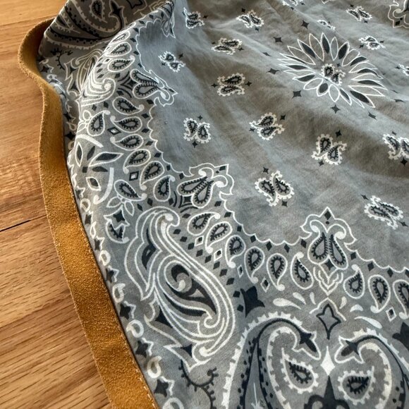 RTH Simple Tote Leather Trim Classic Bandana - Picture 4 of 10